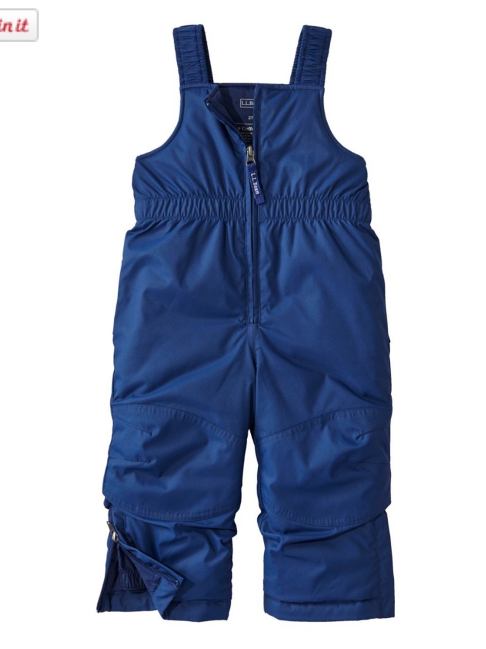 L.L. Bean 4T Toddlers' Cold Buster Snow Bibs, Navy Blue